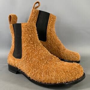 LOEWE Size 9 Camel Leather Chelsea Boots